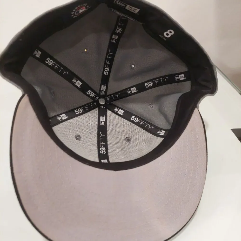 New Era 59Fifty Hat New York Yankees MLB Basic Storm Gray/Black Fitted Cap NEW